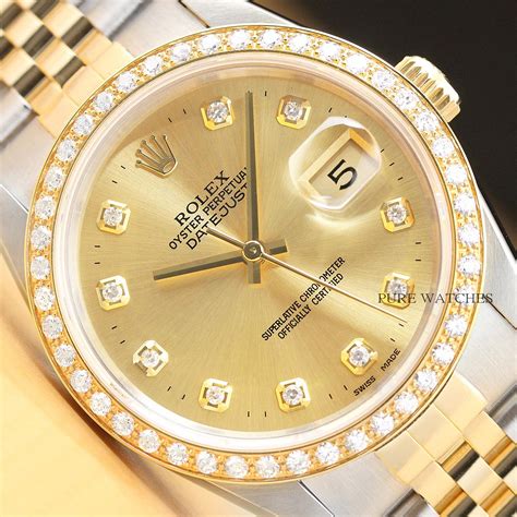 men's 18k yellow gold & stainless steel rolex|18 karat gold necklace men's.